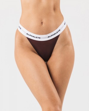 Alphalete Acute Ondergoed Dames Bordeaux | 52HSQOKCF