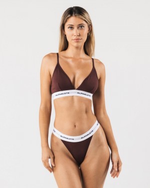 Alphalete Acutelette BH Dames Bordeaux | 97NHQGZXP