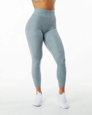 Alphalete Alphalux Wonder 27" Leggings Dames Blauw | 21GBMOQKH