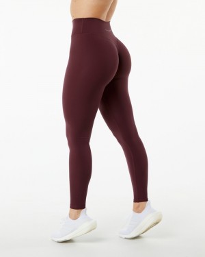 Alphalete Alphalux Wonder 27" Leggings Dames Zwart Roze | 36RVCJZQO