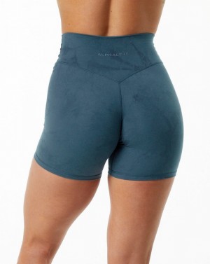 Alphalete Alphalux Wonder 6" Korte Broek Dames Blauw | 01SAWKQUL