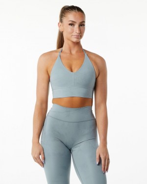 Alphalete Alphalux Wonder BH Dames Blauw | 06XNLZQMF