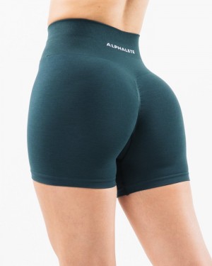 Alphalete Amplify 4.5" Korte Broek Dames Donkerblauw | 94DHSTIAE