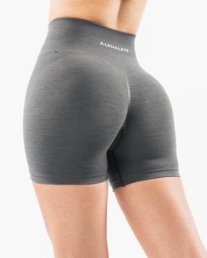 Alphalete Amplify 4.5" Korte Broek Dames Grijs | 52GDAYXPN