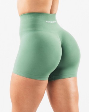 Alphalete Amplify 4.5" Korte Broek Dames Groen | 36BHRQCKX