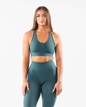 Alphalete Amplify BH Dames Blauw | 39GNKDRBV