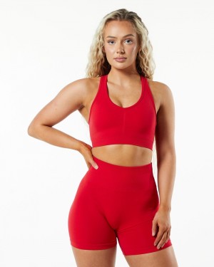 Alphalete Amplify BH Dames Rood | 51WTMHIED