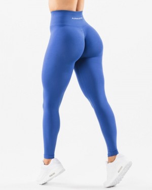 Alphalete Amplify Leggings Dames Blauw | 35TNPJIZE