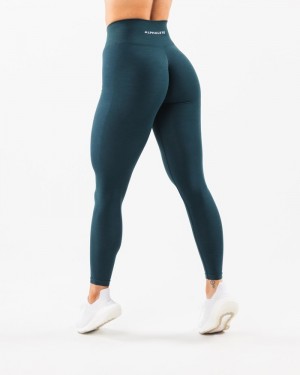 Alphalete Amplify Leggings Dames Donkerblauw | 38QORHEZA