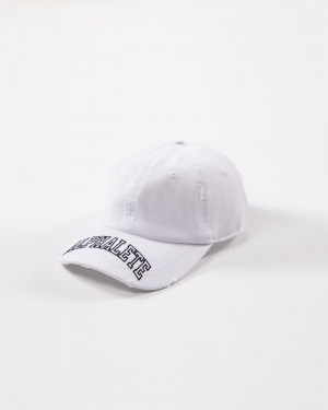 Alphalete Collegiate Vintage Caps Heren Wit | 24YXTQAKU