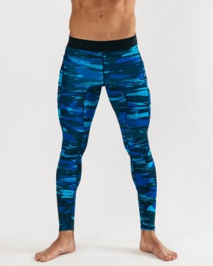 Alphalete Core Training Ondergoed Heren Blauw Camo | 72CUYVDWP