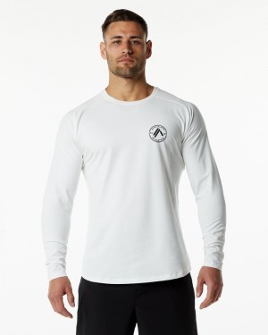 Alphalete Dynasty LS Overhemd Heren Wit | 39FRPNVOS