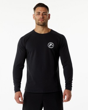 Alphalete Dynasty LS Overhemd Heren Zwart | 73OPEZQRN