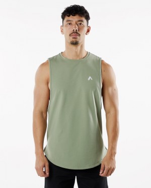 Alphalete Dynasty Tanktop Heren Olijfgroen | 74NYTRVQW