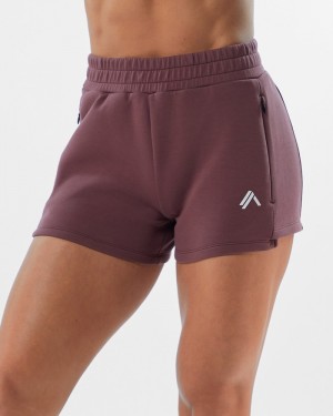 Alphalete ELMTS Atletische 3.5" Korte Broek Dames Paars | 53GSQOMPW