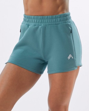 Alphalete ELMTS Atletische 3.5" Korte Broek Dames Turquoise | 83QAIURJF