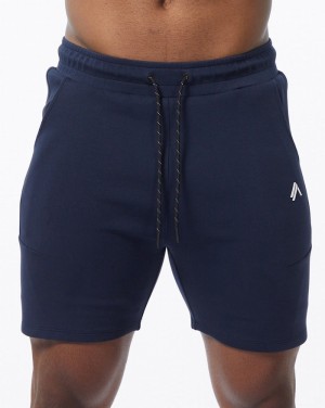 Alphalete ELMTS Atletische 6" Korte Broek Heren Donkerblauw | 20LROTQMS