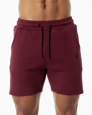 Alphalete ELMTS Atletische 6" Korte Broek Heren Bordeaux | 87ENALHSJ