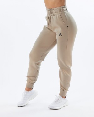 Alphalete ELMTS Cuffed Joggingbroeken Dames Bruin | 42HFSLJDP