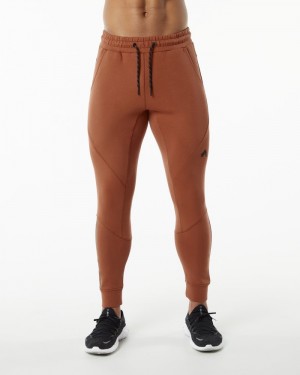 Alphalete ELMTS Cuffed Joggingbroeken Heren Donkerrood | 43QHISEJY