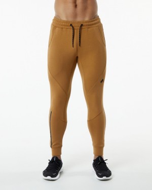 Alphalete ELMTS Cuffed Joggingbroeken Heren Khaki | 48JHUMOGV