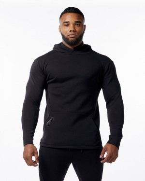 Alphalete ELMTS Fitted Hoodie Heren Zwart | 95CSPRDJI