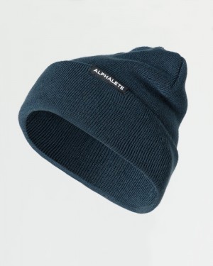 Alphalete Essential Foldover Muts Dames Blauw | 38APVUZWG