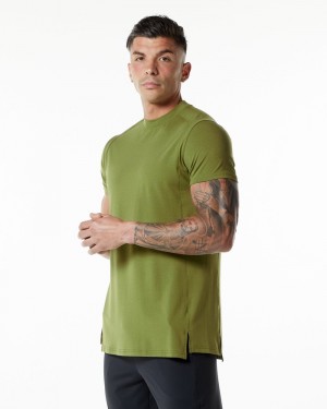 Alphalete Evo Overhemd Heren Groen | 83VRCSXIP