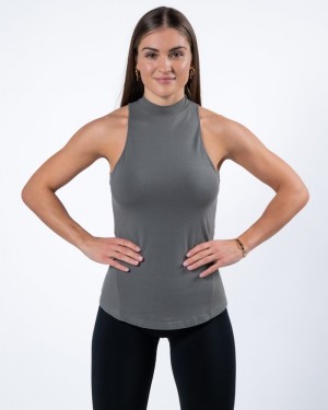 Alphalete Evo Tanktop Dames Grijs | 06GYFWQUL