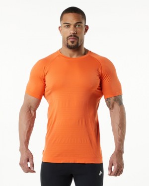 Alphalete Hero Overhemd Heren Oranje | 24MGREUQY