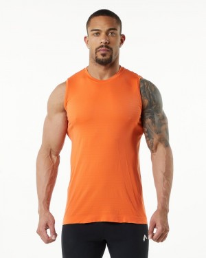 Alphalete Hero Tanktop Heren Oranje | 57ADGOMQN