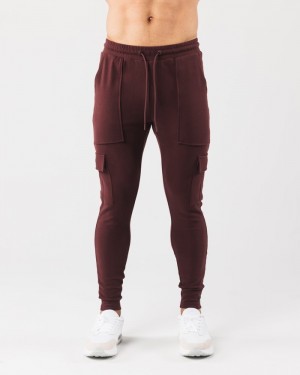 Alphalete Identity Cargo Joggingbroeken Heren Bordeaux | 83CQRSTXK