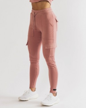 Alphalete Identity Cargo Joggingbroeken Dames Roze | 27DYTEBSG