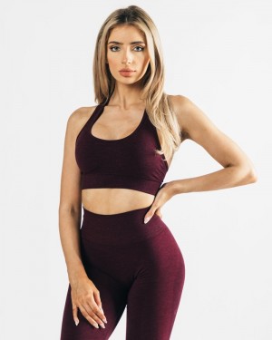 Alphalete Impact BH Dames Zwart Roze | 39PVUDLNB