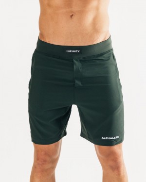 Alphalete Infinity 7" Korte Broek Heren Groen | 85GYNZVJS