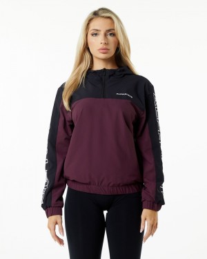 Alphalete Infinity Tech Jassen Dames Donkerbordeaux | 35PAFYVSL