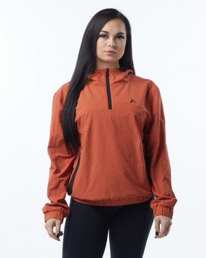 Alphalete Infinity Tech Jassen Dames Oranje | 28ESBTIMA