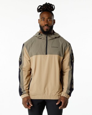 Alphalete Infinity Tech Jassen Heren Grijs Beige | 80UNRWFVZ