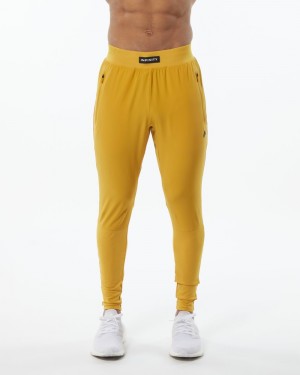 Alphalete Infinity Tech Joggingbroeken Heren Geel | 19HMEGXWO