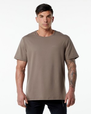 Alphalete Klassieke Overhemd Heren Beige | 10YFHKEOJ