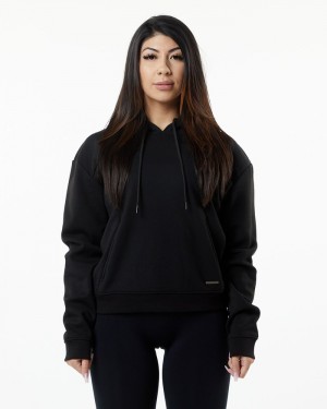 Alphalete Monarch Hoodie Dames Zwart | 80WNZAQRX