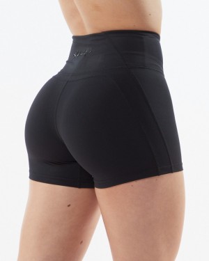 Alphalete Pulse Surge 4" Korte Broek Dames Zwart | 94SURLFJZ