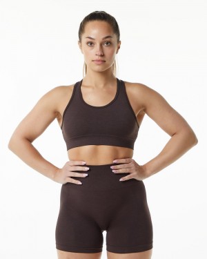 Alphalete Revival BH Dames Chocola | 12UXPKONZ