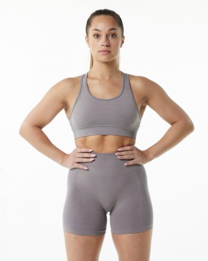 Alphalete Revival BH Dames Grijs | 71IUOAEGK