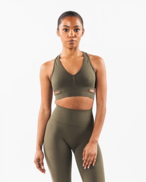 Alphalete Stratus BH Dames Grijs | 72IYKVNEB