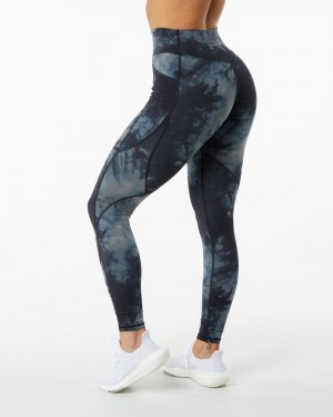 Alphalete Surface Pocket 29" Leggings Dames Zwart | 23FMWPGBU