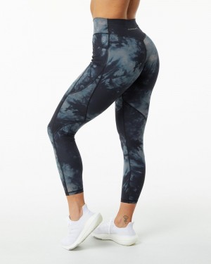 Alphalete Surface Pocket Leggings Dames Zwart | 35VOIUHJD