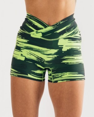 Alphalete Surface Power 5" Korte Broek Dames Camo | 69GQCVELK