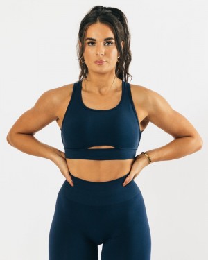 Alphalete Trinity BH Dames Blauw | 91PHSKDRE