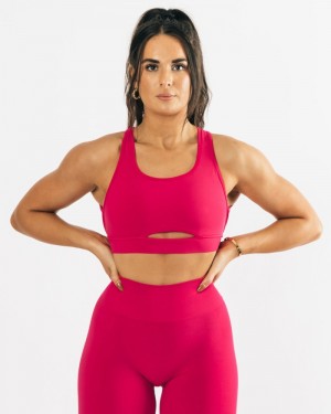 Alphalete Trinity BH Dames Roze | 84TACPQZX